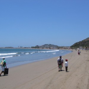 Stone Island beach to the north  Mazatlan