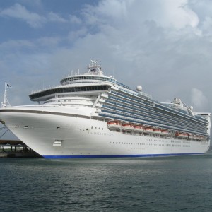 Caribbean Princess docked in San Juan