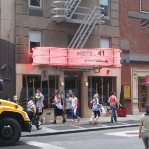 My hotel near Times Square, New York