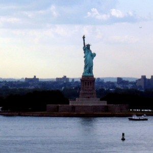 The Statue of Liberty during sail-a-way