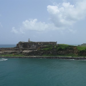 The fort garding the entrance to San Juan