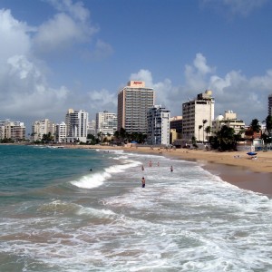 A very nice looking beach in San Juan