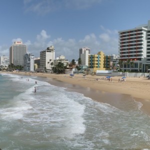 A nice looking beach in San Juan