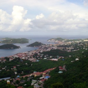The Caribbean Princess dock in St. Thomas