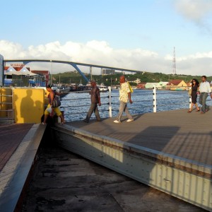 swing bridge starting to open - Curacao