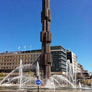 Fountain above Sergel's Square in Stockholm