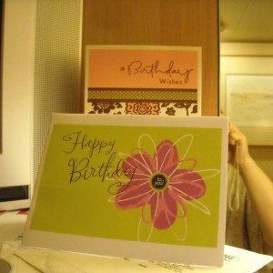 Birthday Cards in Room