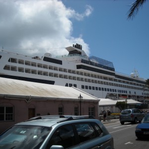 HAL Veendam docked in Hamilton