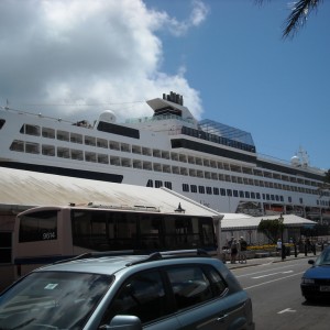 HAL Veendam docked in Hamilton