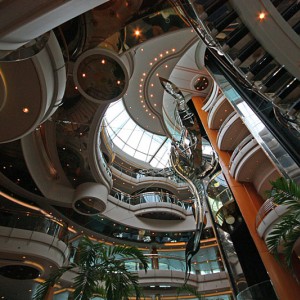 Vision of he Seas atrium