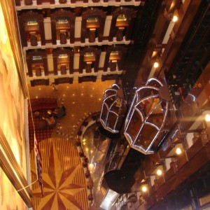 Looking down on the Renaissance Atrium