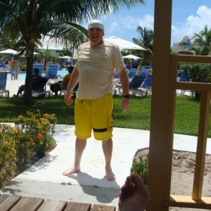 Grand Turk Cabana - Warren enjoyed his swim