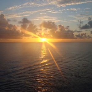 Sunrise at Half Moon Cay