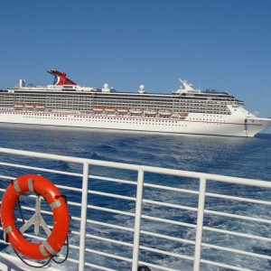 Carnival Pride anchored off HMC