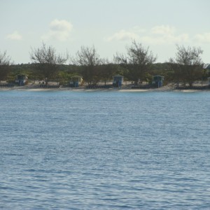 Cabanas along the beach at HMC