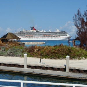 Carnival Pride anchored off HMC