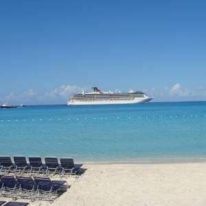 Carnival Pride anchored off of HMC