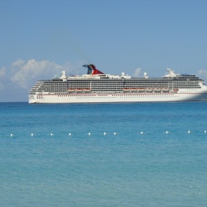 Carnival Pride anchored off of HMC