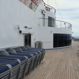 Looking Aft past David's Steakhouse - Deck 10 Midship