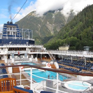 Parked in downtown Juneau