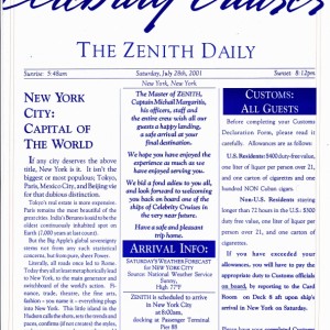 The Zenith Daily - Back in New York