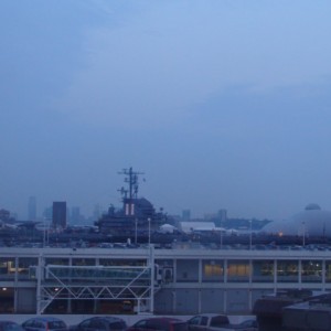 Back in New York - Looking towards Intrepid