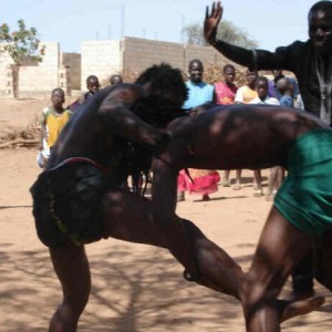 a demonstration of the local sport