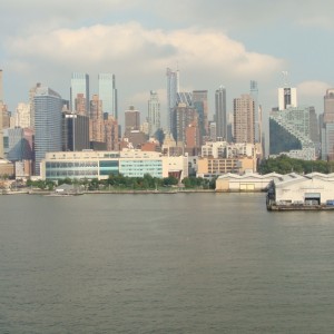 Backing out into the Hudson River