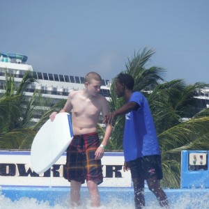 Ryan on the Flowrider