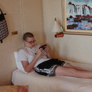 Ryan playing his PSvita