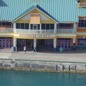 Patti in front of Festival Place