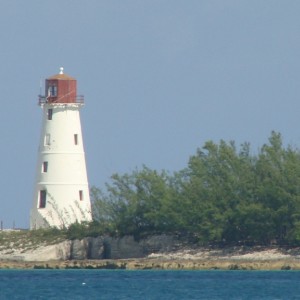 Lighthouse across the harbor