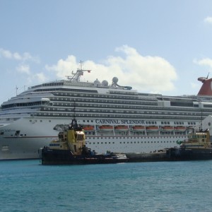 Carnival Splendor docked in Nassau