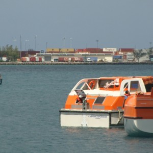 Splendor crew life boat drill