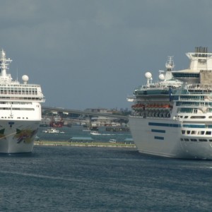 Norwegian Sky  & Majesty of the Seas in Nassau