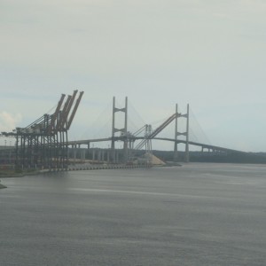 Looking towards the Dames Point bridge