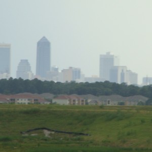 Jacksonville in the distance