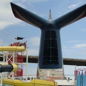 Approaching the Dames Point bridge