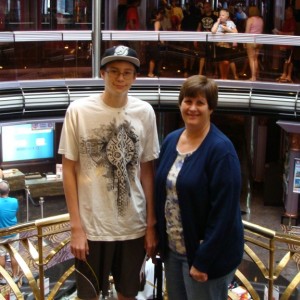 Ryan and Patti in the atrium