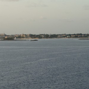 Harbor entrance ahead