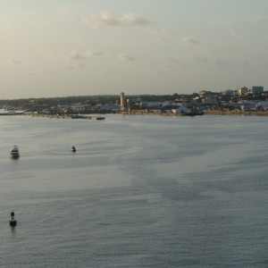 Entering the harbor