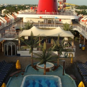 Looking aft from deck 12