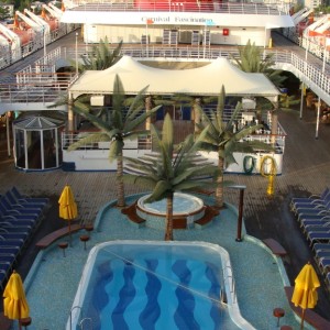 Looking aft from deck 12