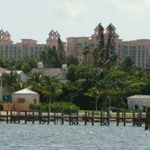 Views from the ferry to Paradise Island