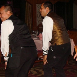 Dancing waiters