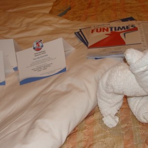 Tonight's towel animal and VIFP invites