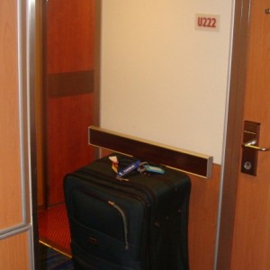 Suitcases in hallway