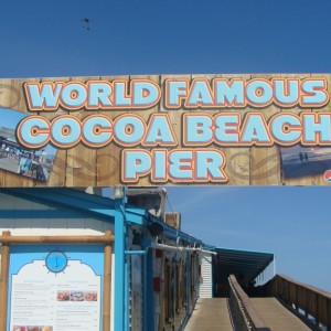 Cocoa Beach Pier sign