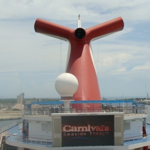 Looking aft from deck 14