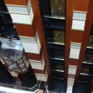 Looking down the Garden Atrium